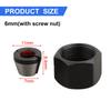 8mm/6.35mm/6mm Chuck Size Collet Chuck Adapter With Nut Carbon Steel For 8mm Chuck 13mm×12mm×7mm/0.51in×0.47in×0.28in