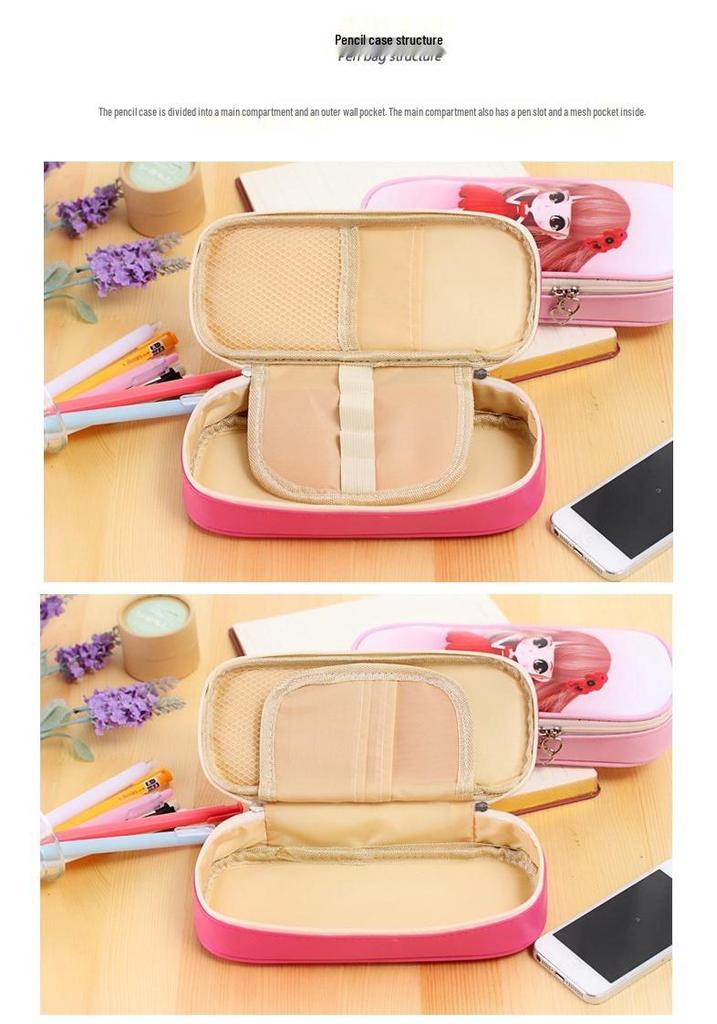 Large Capacity Multi-functional Pencil Case: Multi-layer Cute Korean Style for Elementary Students