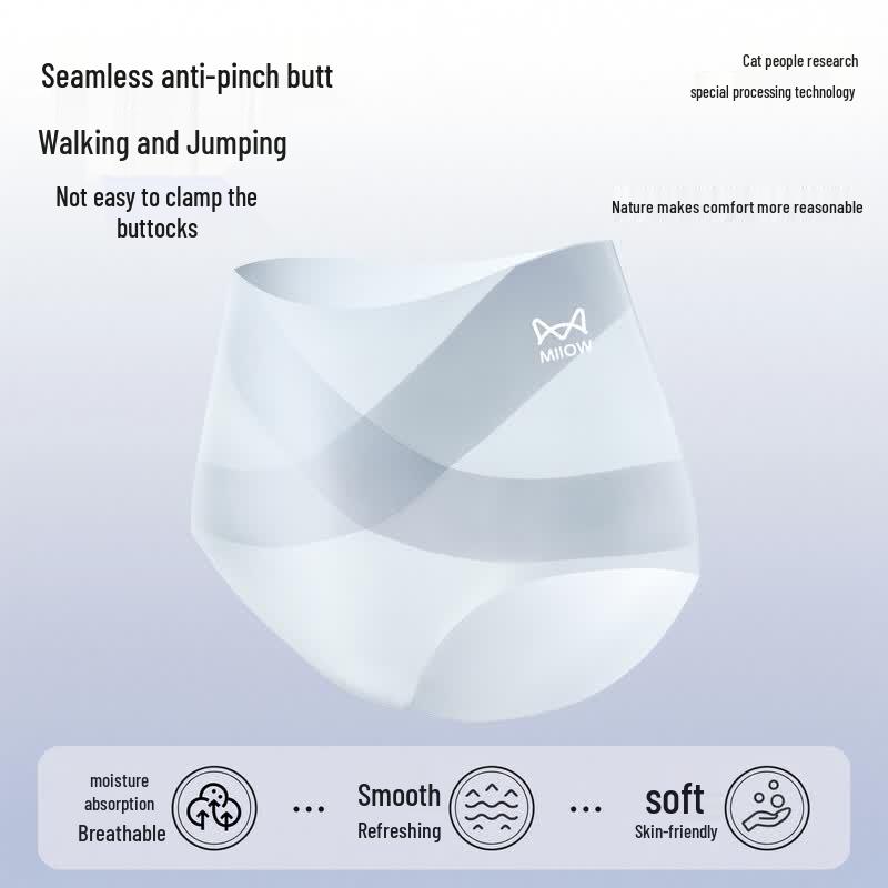 Maoren Eis seide Hohe Taille Nahtlose Slips