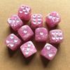 10Pcs/bag Perlage Polyhedral Dice Set D6 0-6 Digital Dice for Table Game 6 Sided