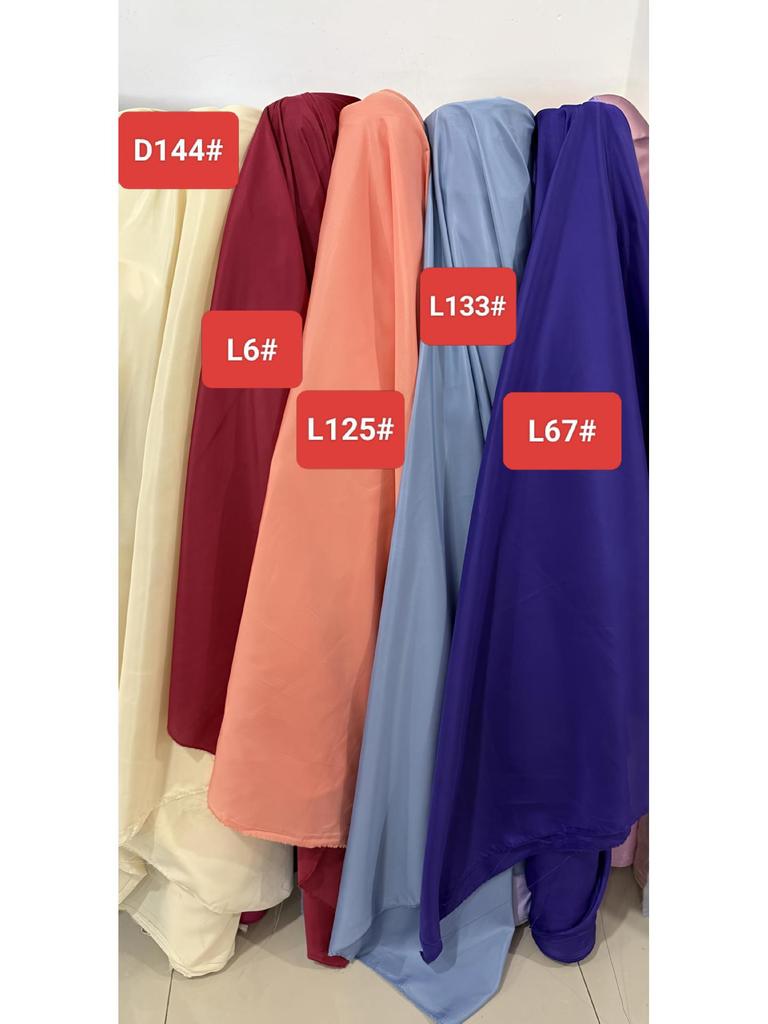Polyester Pongee Solid Color Lining for Suits and Cashmere Coats