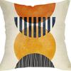 New Morandi Simple Abstract Style Pillow Linen Print Pillow Case Decorative Home Pillow Case