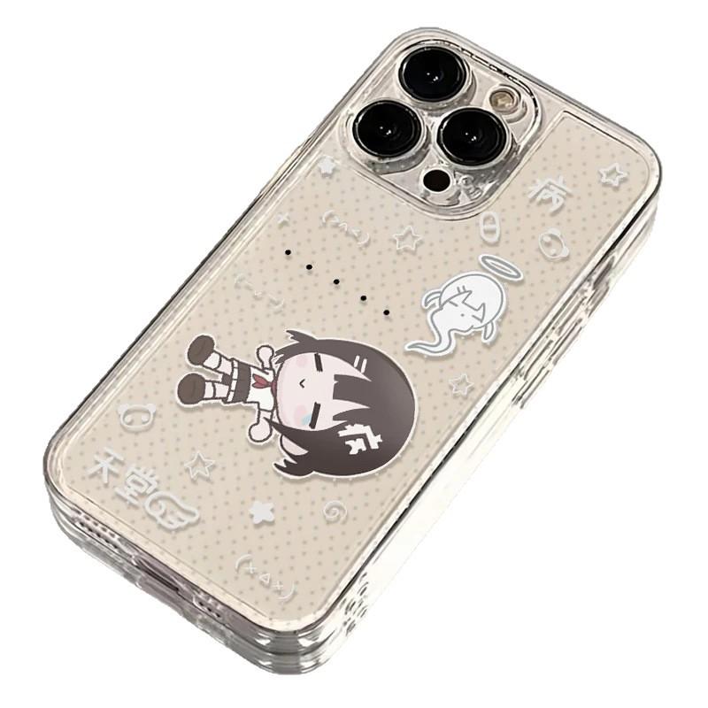 Cute Cartoon Girl for iPhone11/11 Apple 11 Mobile Phone Case 11 Transparent 11Pro Space Case 11 Soft