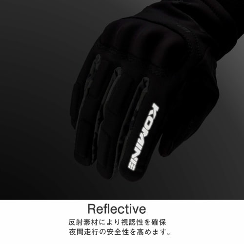 KOMINE WP Protect Winter Gloves for Motorcycles - Kitora Black XL GK-816 1080 Waterproof Protector for Spring, Autumn and Winter