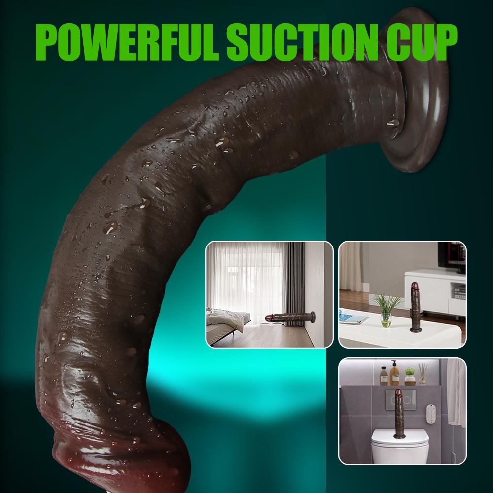 Velké realistické dildo pro ženy začátečnice Posuvná kůže předkožka Anální pochva Bodová stimulace G Umělý penis sexuální hračka masturbátor