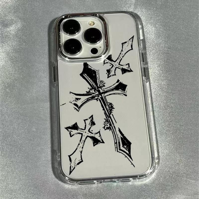 Cool Dark Gothic Cross Mark Case For Honor 90 200 Lite MAGIC 7Lite X9C X8B X7A X8A X6A X9D Huawei Y9 Prime 2019 P30 Lite Soft