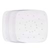 Newest 100Pcs Perforated Square Non-stick Air Frying Pan Pad Barbecue Paper Steam Mat