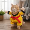 Funny Pet Transformational Outfit Breathable Pet Kung Fu Suit Pet Taekwondo Costume  Party Attire