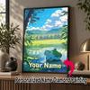 Personalized Bulbasaur Diamond Art Custom Name 5D Diamond Painting Full Drill DIY Craft