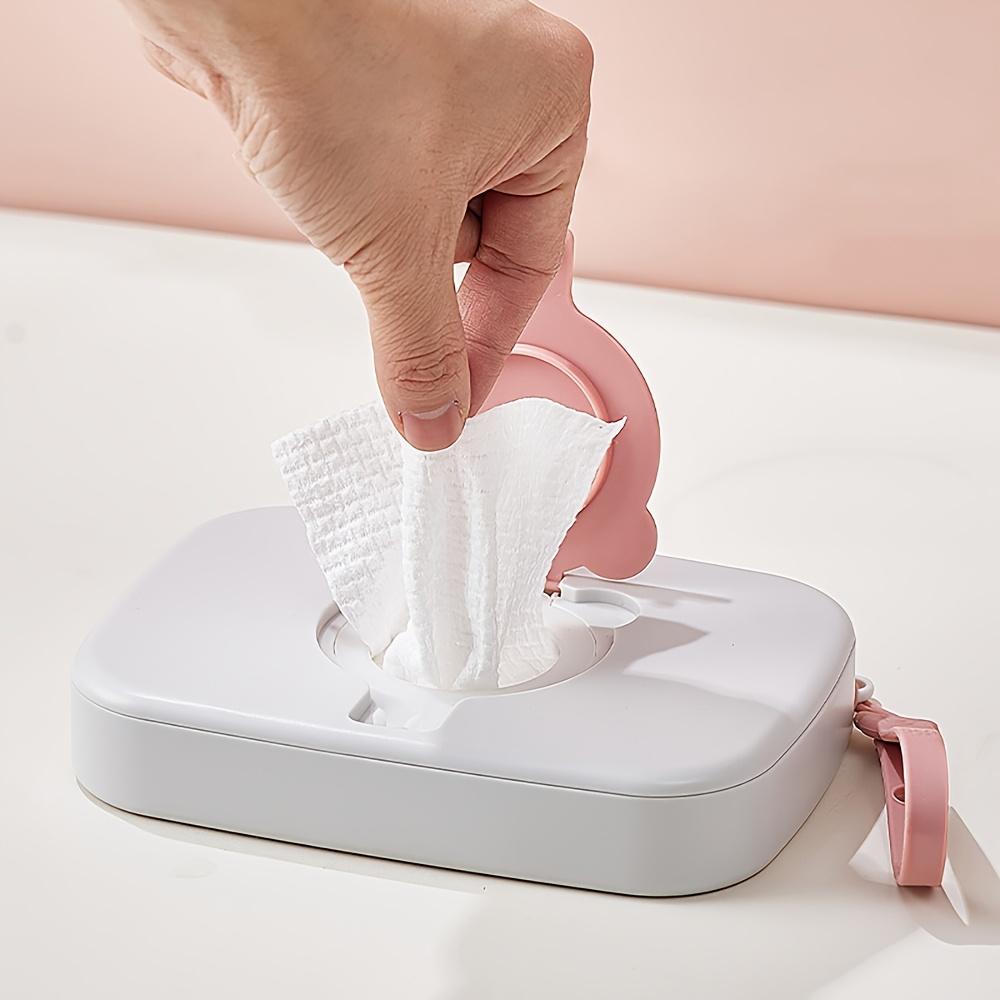 Travel-sized Wet Tissue Storage Case with Tight Sealing Lid. Lightweight Portable Holder for Daily Outdoor and Travel Use
