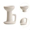 Ceramic Candle Holder Candlestick Desktop Ornament Table Centerpiece Tealight for Home
