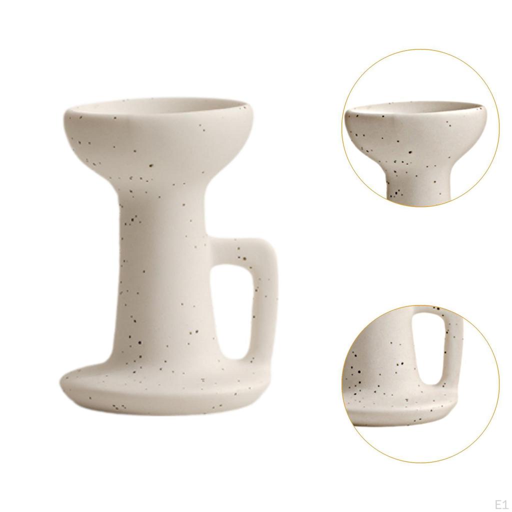 Ceramic Candle Holder Candlestick Desktop Ornament Table Centerpiece Tealight for Home