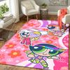 1Pc Powerpuff Girls Adventure Rug, Office Carpet Indoor Outdoor Doormat, Non-Slip, Comfortable, Living, Christmas Halloween, Xmas Gift G1140