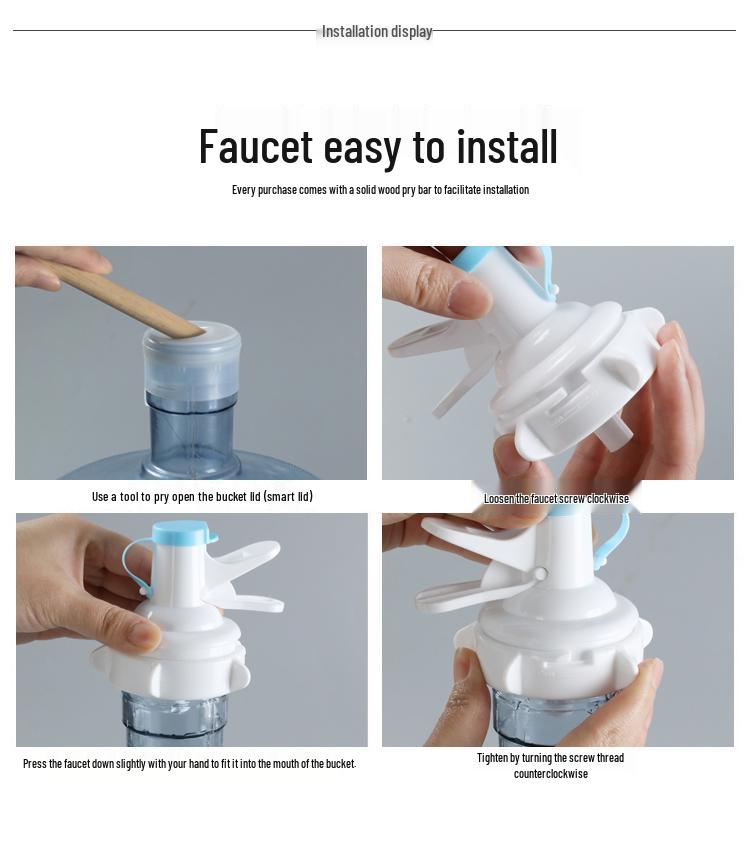 מתקן מים מינרליים פשוט לשולחן ומתלה אחסון