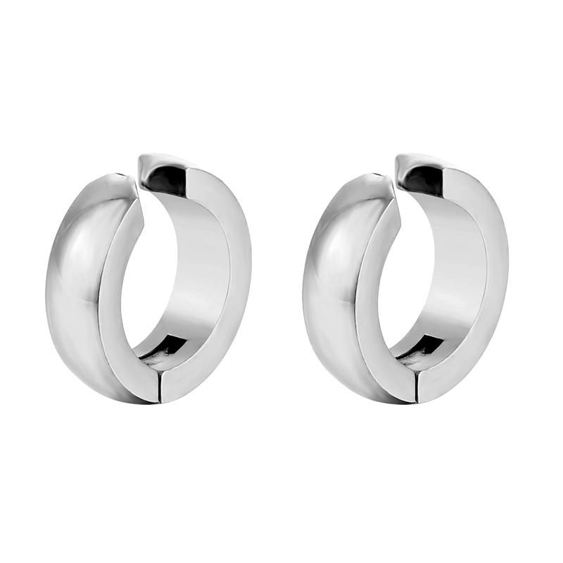 1/12 Pairs Stainless Steel Non-Piercing Magnetic Stud Earrings Unisex CZ Magnet Ear Clip Women And Men Punk Hip Hop Earring Set