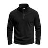 Men Zipper Sweatshirts Quarter Zip Pullover Half Zipper Hoodie Men Gym Man Autumn Solid Men's Sweatshirt Coat