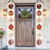 2pcs Christmas Indoor/Outdoor Door Banner 71.0x12.0cm