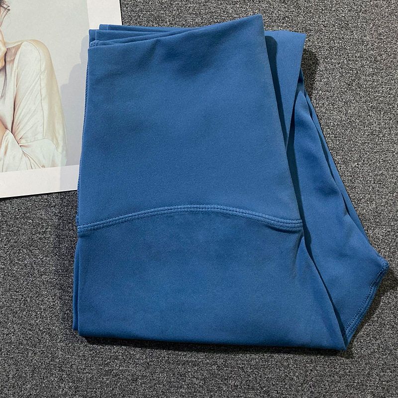 Fashion High Waist Hip Lift Nude Feel Yoga Cropped Pants Thin Stretch Large Skinny Running Sports Peach Hip Yoga Pants