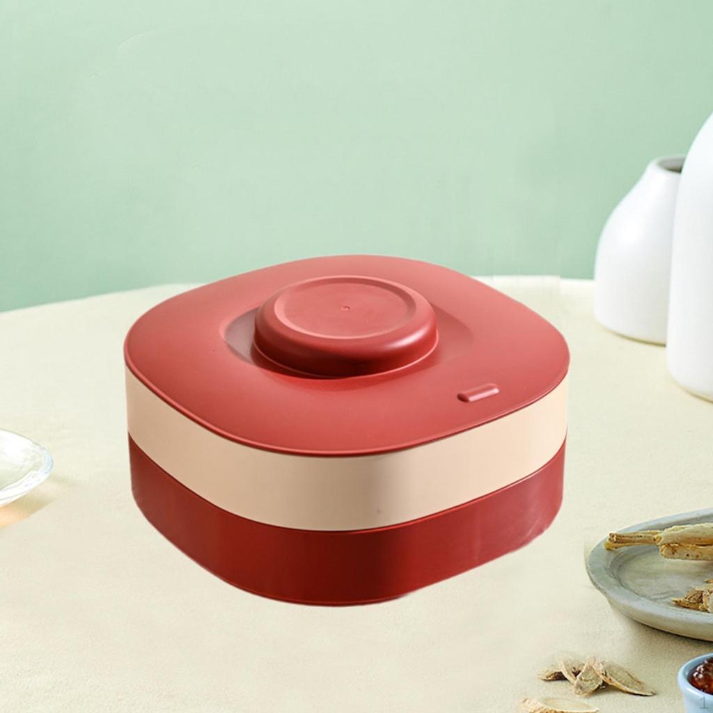 Divided Serving Tray Appetizer Container Dustproof Nut and Candy Storage with Lid for