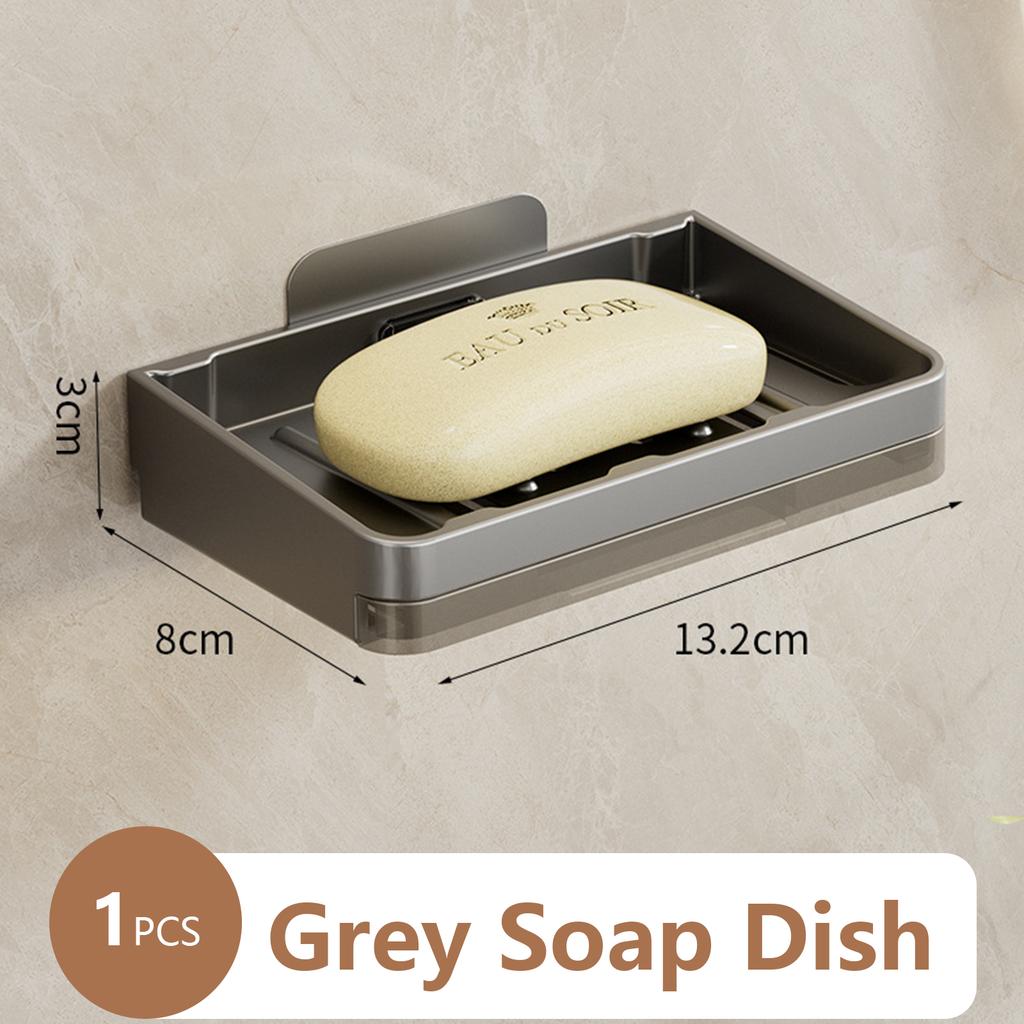 Storage Rack Wall Soap Dish for Bathroom Case Soap Box Dish Storage Plate Drain Soap Box Soap Holder Bathroom Accessories