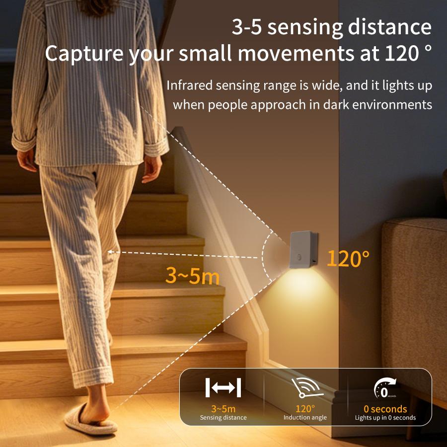 Xiaomi Rechargeable LED Night Light Motion Sensor Bedroom Lamps Nightlight Hallway Stairs Corridor Garage Basement Closet Kitchen Light