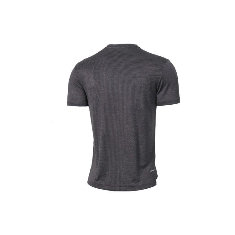 Nike T Shirts Men's Gray Crew Neck Moderate Straight Fit AJ7616-010