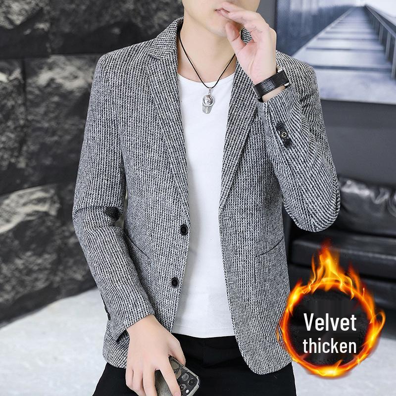 Men's High-End Two-Button Autumn Blazer: Stylish, Versatile, Quality Wear