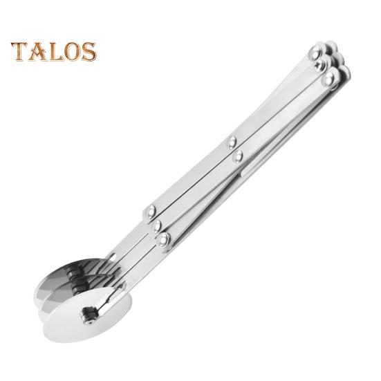 

Нож для пиццы из нержавеющей стали с несколькими колесами и эргономичной ручкой. Подходит для использования на кухне, в пекарне. Необходим для выпечки, пиццы, теста, тортов. A