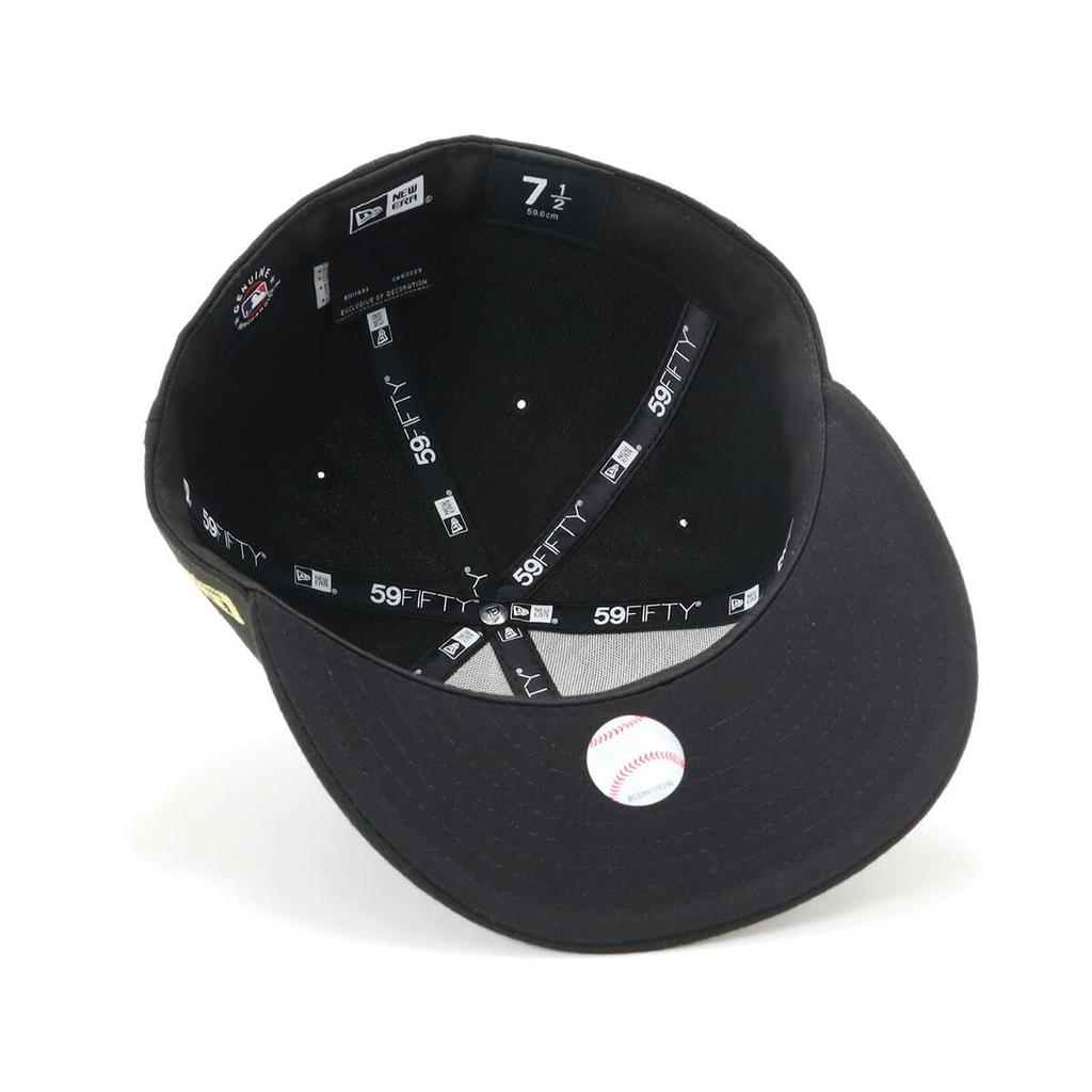 New Era 59FIFTY Los Angeles Dodgers Size 7 Men's Cap, Black, 5/8 (13562253)