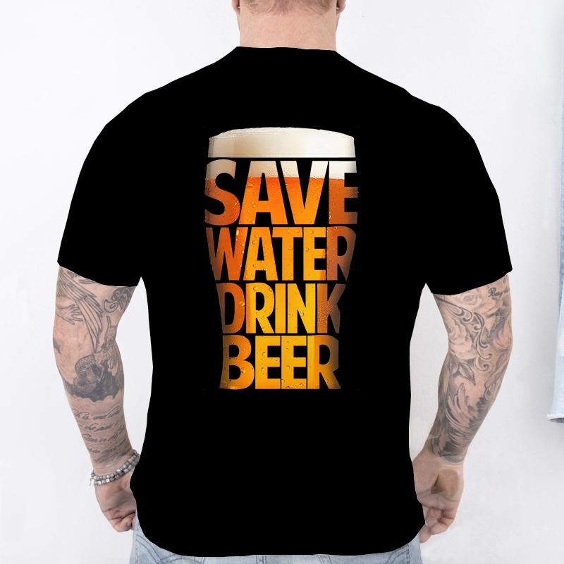 

Men s T-Shirt Funny Letter Wine Glass Beer Graphic Print Men s and Women s Tees Top Summer Street Short Sleeve Casual Outdoor Men s Clothing XXS
