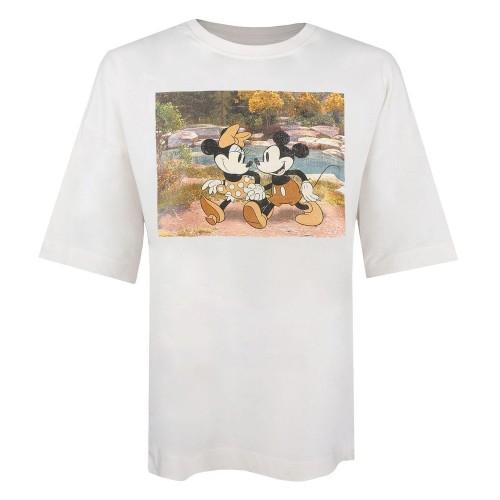 Disney Unisex Adult Mickey & Minnie Mouse Oversized T-Shirt