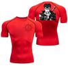 Guts Men Compressed Shirt Sports Quick Drying Fitness T-shirt Tight SweatAbsorbent Jogging Cycling Outdoor 8 Colors Short Sleeve