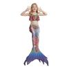 Costume da Bagno Sirena per Bambina 3 Pezzi Squame Coda di Sirena Set Bikini Bambini Spiaggia Piscina Cosplay Outfit da Bagno