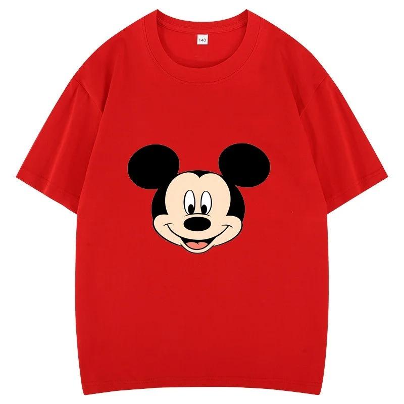 Disney Classic Mickey Mouse Head Portrait Unisex TShirt Timeless Basic Cotton Casual Short Sleeve Top Comfortable Tshirt