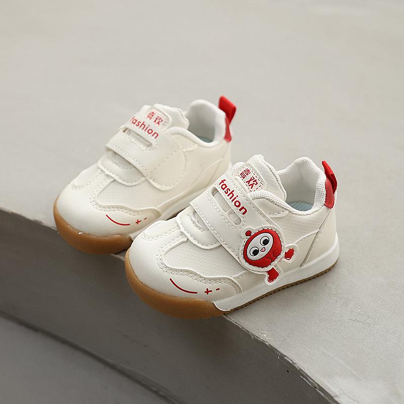 Spring Baby First Walker Shoes 6-12 Months Soft Sole Non Slip Casual Sneakers For Boys And Girls Infant Toddler Footwear