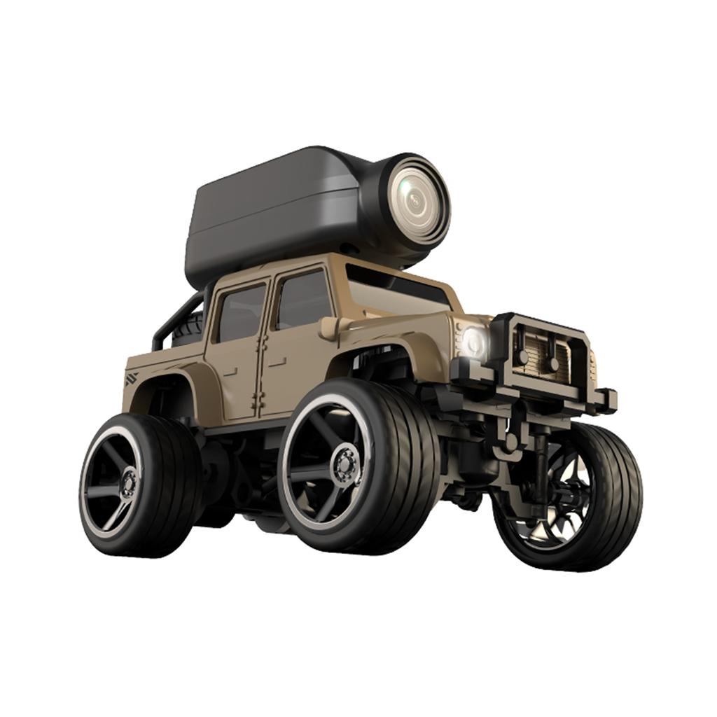 1:64 Alloy RC Crawler Car with 480P Camera, WiFi APP Control, Gravity Sensing, Auto Demo, Control, Lights, Photo/Video, 2.4GHz Remote Cont