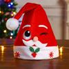 Children Holiday Headwear Festive Children's Christmas Hat with Cartoon Antler Pattern Red Velvet Santa Hat for Holiday for Kids