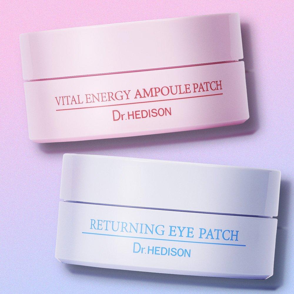 1+1 Dr.HEDISON Returning Eye Patch + Vital Energy Ampoule Patch (120 Sheets In Total)