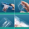 Double Layered 0.14mm Flat Bottom Seal Pocket Transparent Plastic Sealed Bag Suitable for Vegetable Dried Fruit Tea Leisure Fruit Packaging Storage