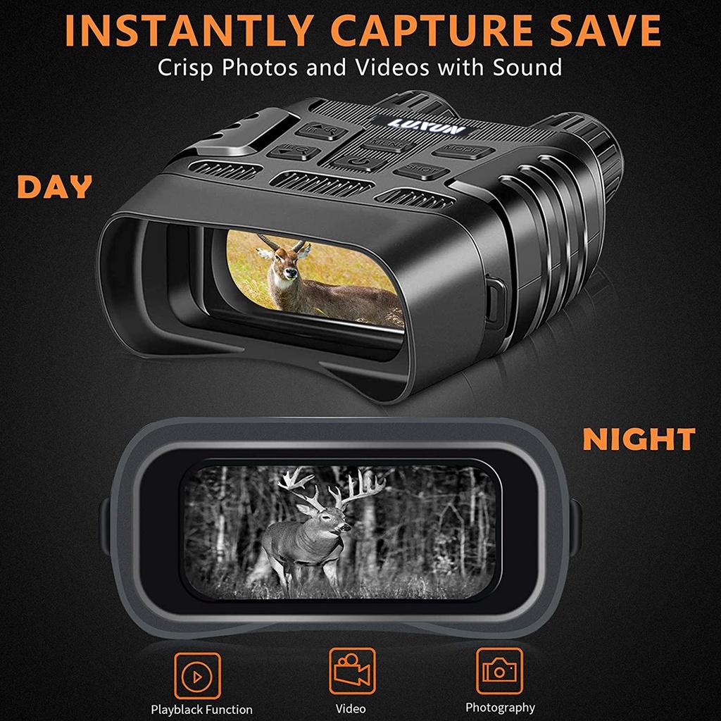 HD Digital Night Vision Binoculars With Video Recording Infrared Day And Night Vision Hunting Binoculars Telescope 196*146*59mm