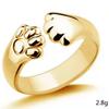 Fashionable Simple Cute Cat Paw Ring Female Open Kt Cat Ring Small Animal Cartoon Hand Ornaments