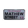 Rock Off Mathew Street Liverpool Sign Embossed Fridge Magnet