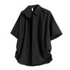 Retro Workwear Short Sleeved Shirt Men's Loose Collared Casual Shirt Summer Shirt