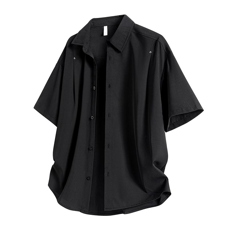 Summer Collar Men's Short Sleeved Shirt Casual Business Shirt