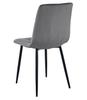 LIBRA Chair - Dark Gray Velvet / Black Legs X 1