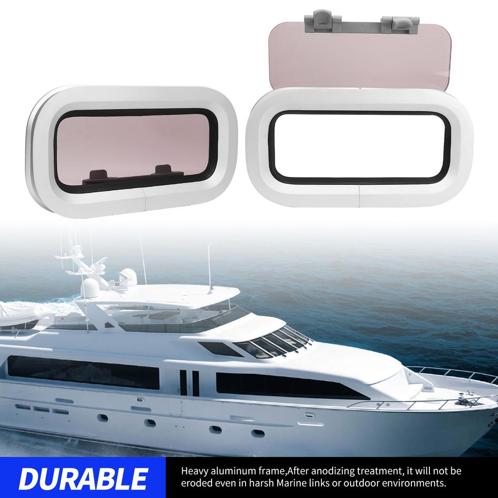 Boat Porthole Window Heavy Duty Aluminum Alloy Internal Opening Anodized  Marine Hatch Porthole Waterproof for Yacht RV