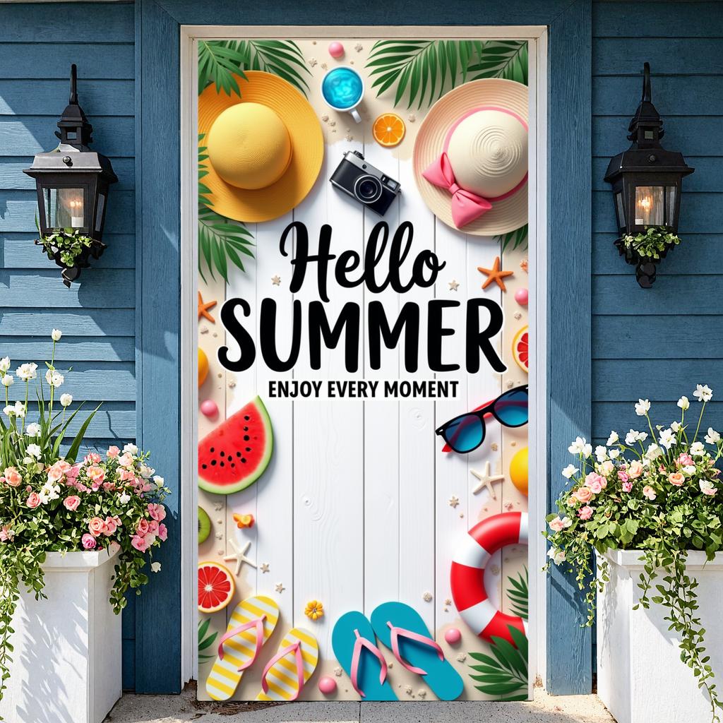 Summer Celebration Background Tropical Design Summer Party Display Vacation Party Banner Beach Themed Holiday Event Backdrop