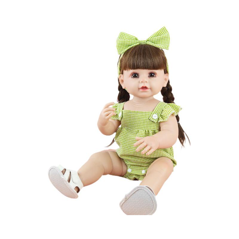 55cm Soft Vinyl Reborn Baby Doll - Cute Dress-Up Girl Toy, Perfect Birthday Gift