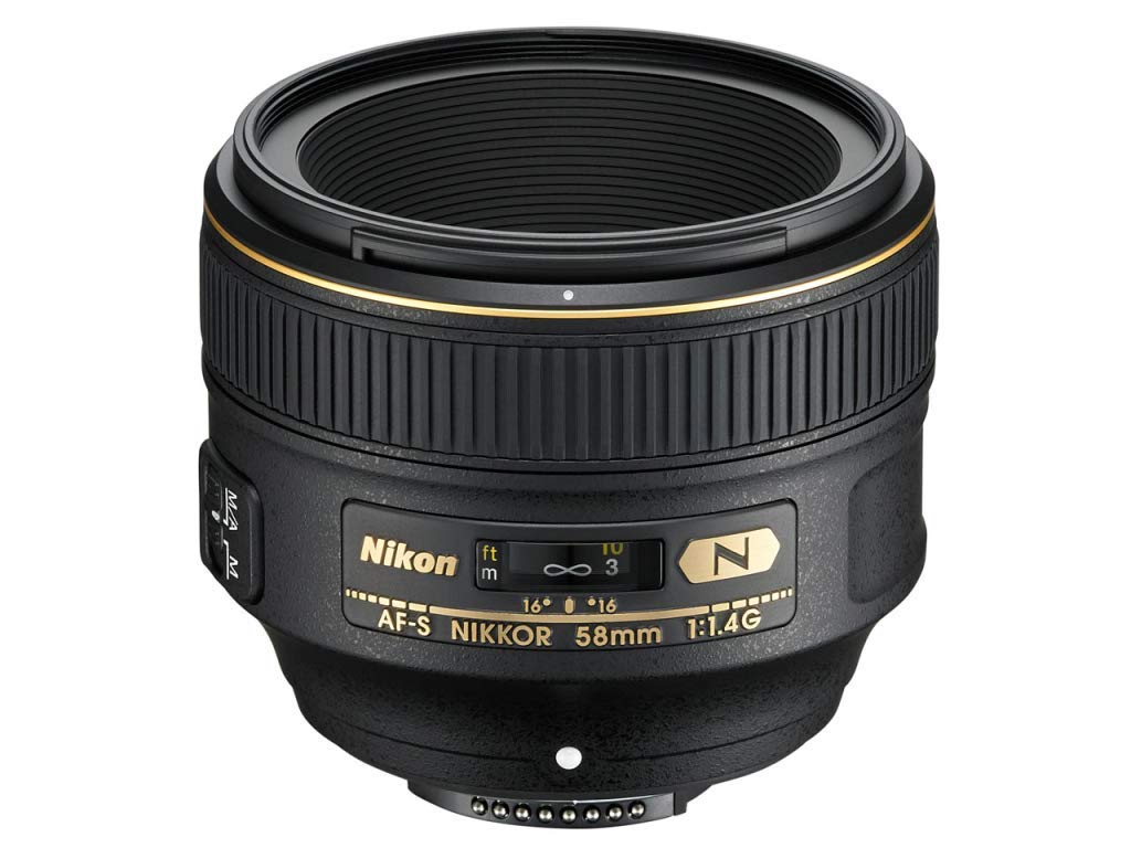 Nikon single focus lens NIKKOR 58mm F mount full size compatible AF-S f/1.4G