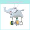 Hedgehogs Elephants Plush Baby Rattle Toy With Hanging Clip For Infant Development And Sensory Stimulation